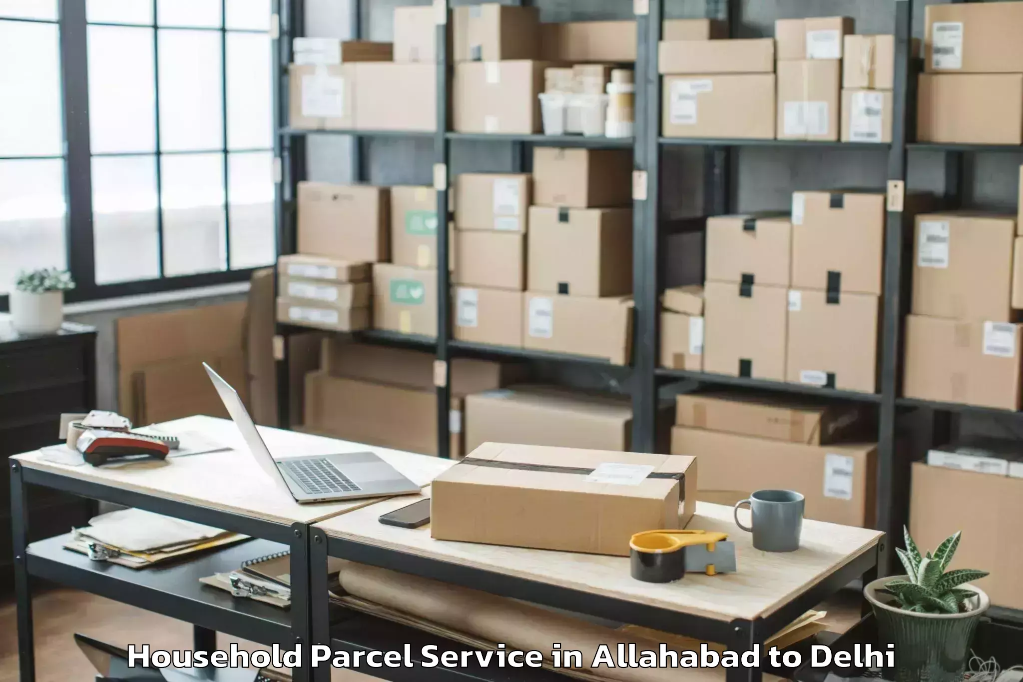 Expert Allahabad to Unity One Mall Janakpuri Household Parcel